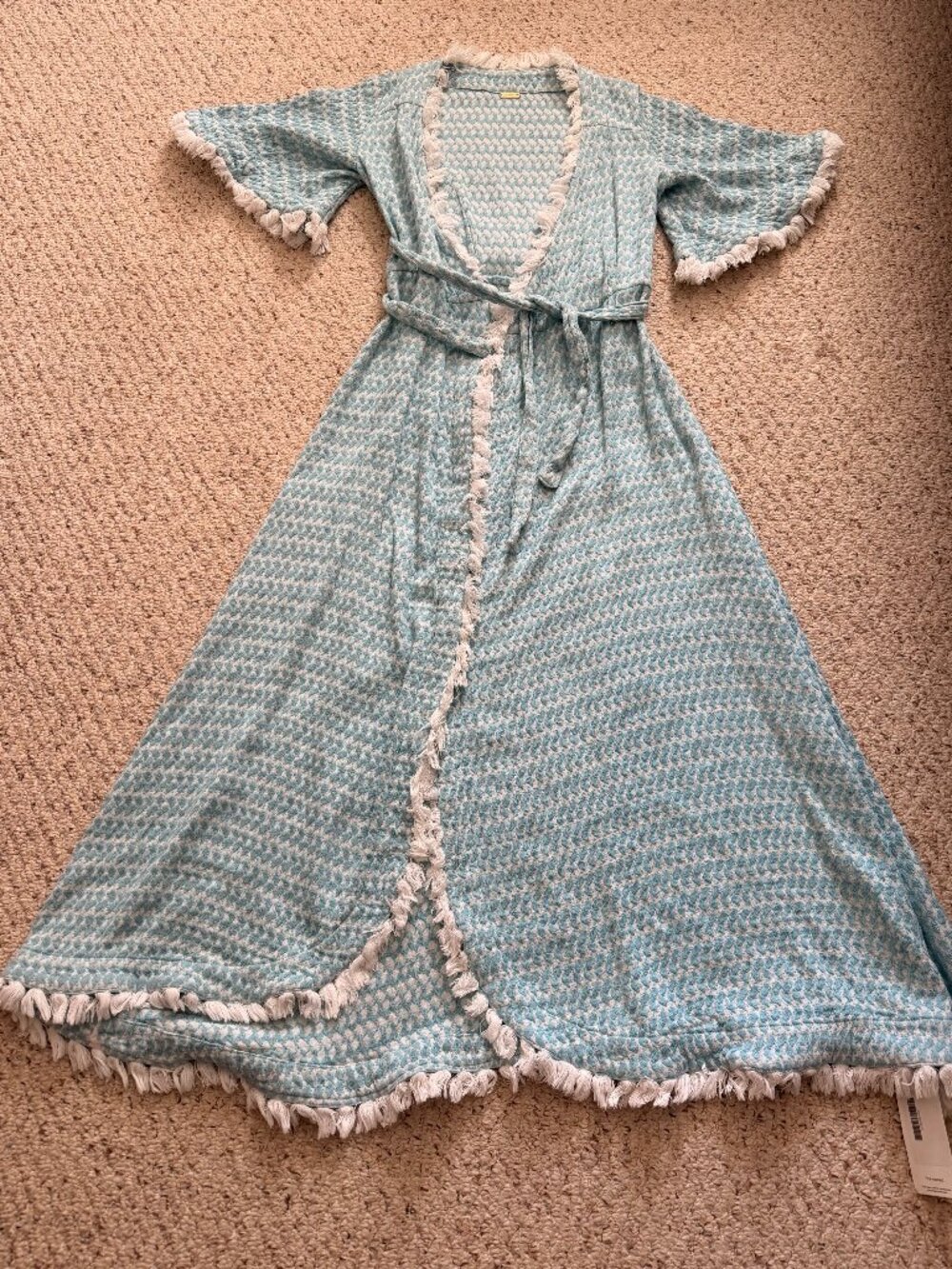 Dodo Bar Or Printed Bow Accents Robe
